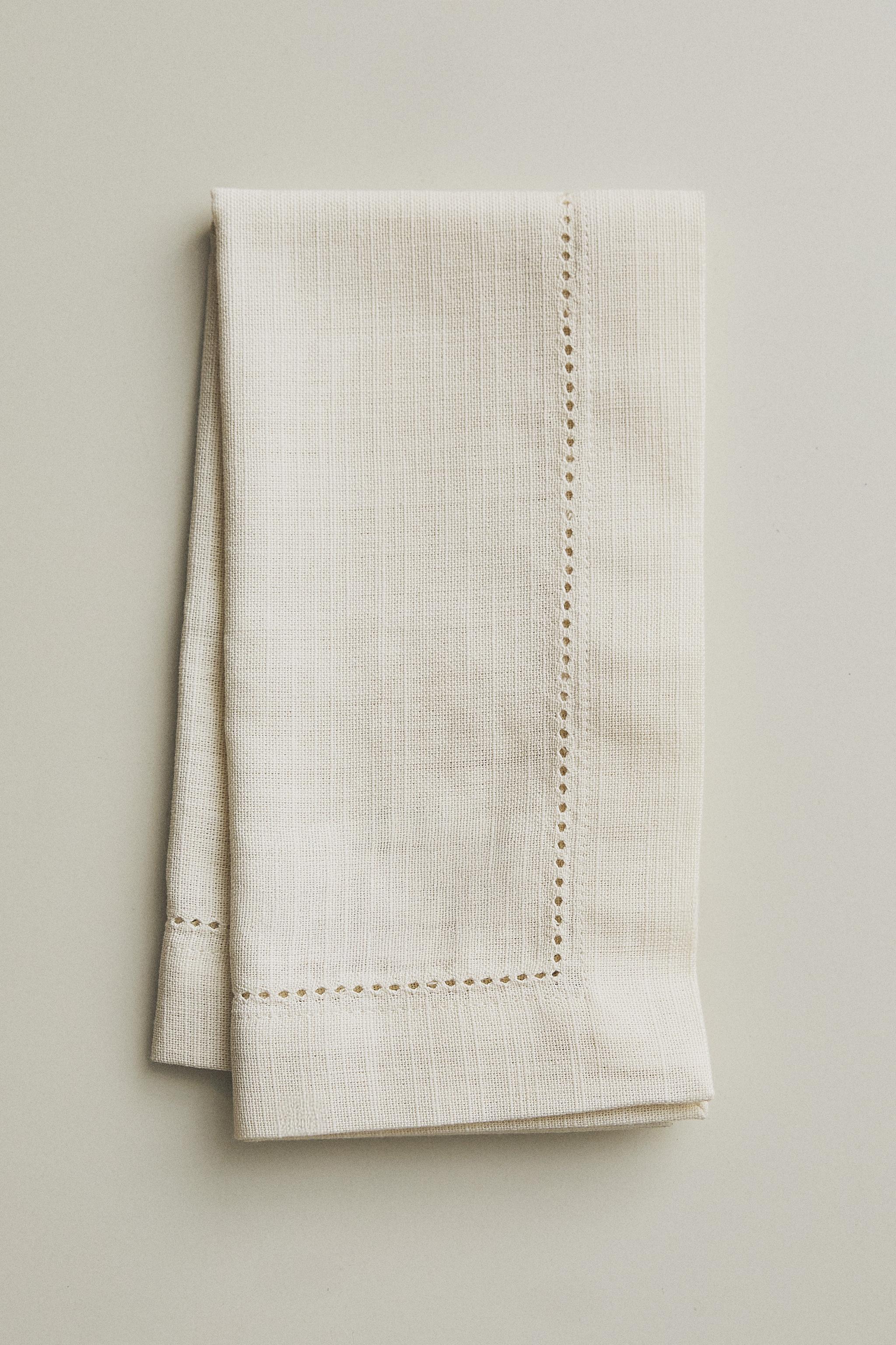 SERVIETTE DE TABLE COTON JOUR ÉCHELLE